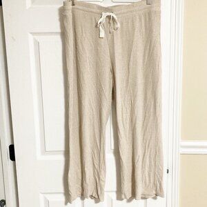 J Crew Factory Waffle Knit PJ Pant Size XL